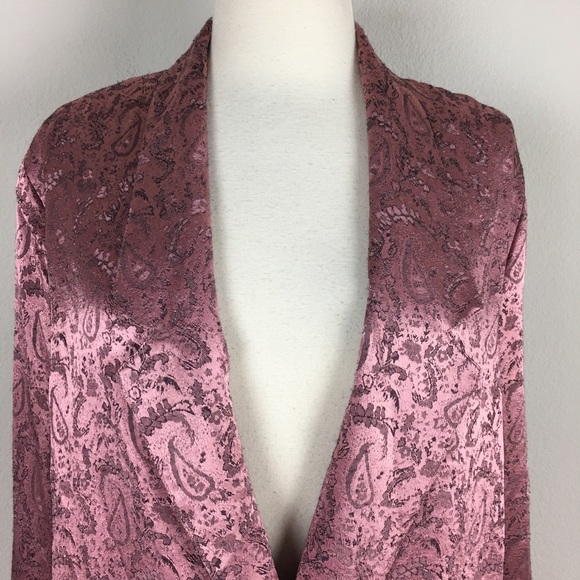 💕Free People Jacquard Paisley Pink Blazer Size Small💕‼️ - Picture 5 of 11